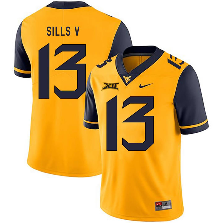 West Virginia Mountaineers 13 David Sills V Gold College Football Jerseys Dzhi,We sell and wholesale West Virginia Mountaineers 13 David Sills V Gold College Football Jerseys Dzhi on line form chian!